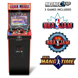 NBA Jam Deluxe 2-Player Control Panel Arcade Machine Console - Orange