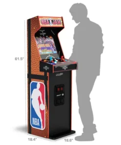 Alternative view of NBA Jam Deluxe 2-Player Control Panel Arcade Machine Console - Orange