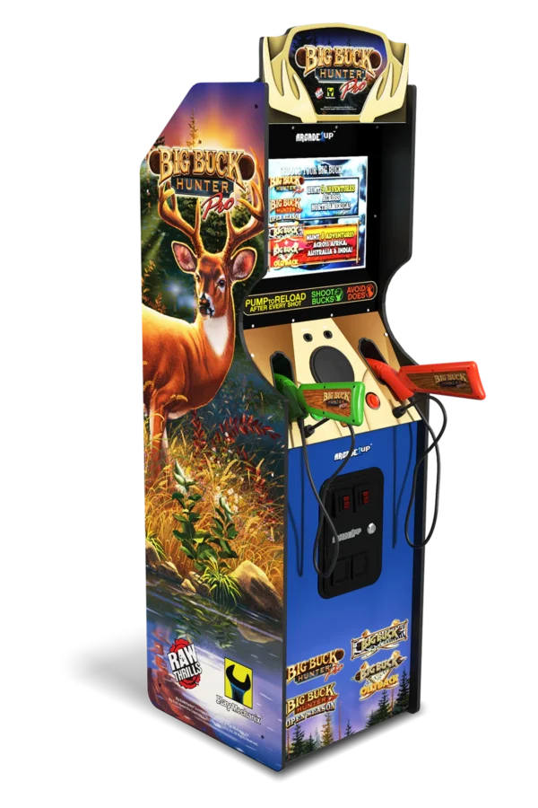 Big Buck Hunter Pro Deluxe Arcade Machine - Blue