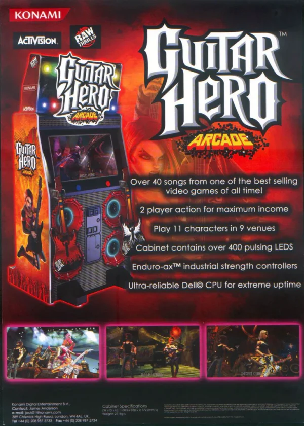 Guitar Hero Arcade Video Game For Sale - Image 2