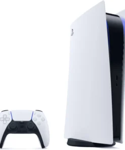 Sony PlayStation 5 Console Disc Edition 825GB SSD White – 4K Gaming, HDR, 120Hz, DualSense Controller