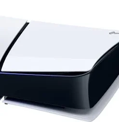 Alternative view of Sony PlayStation 5 Slim 1TB Disc Console – White, 4K 120Hz Gaming, DualSense Wireless Controller